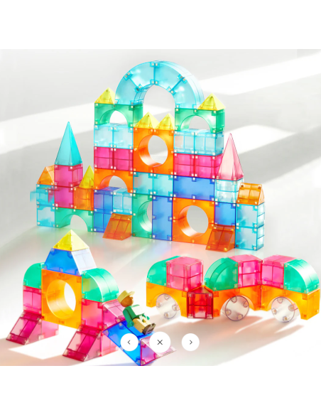 Bloques magnéticos 3D Mideer – 46 piezas.