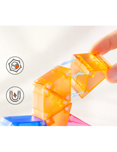 Bloques magnéticos 3D Mideer – 46 piezas.