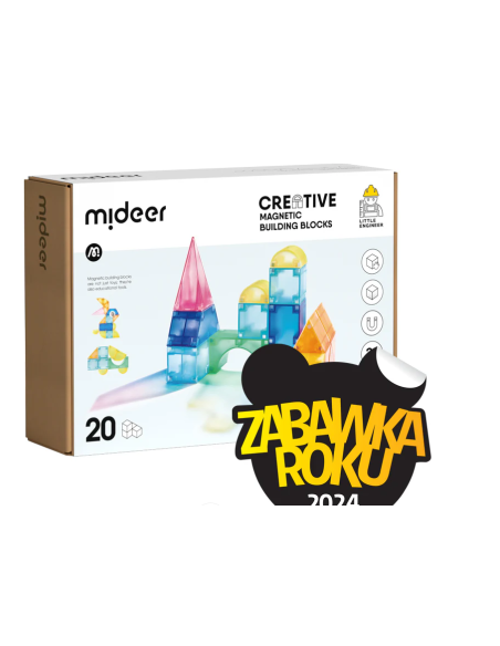 Bloques magnéticos 3D Mideer – 20 piezas.