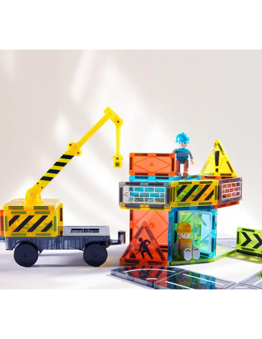 Bloques magnéticos Mideer – Pequeño arquitecto (36 uds.)