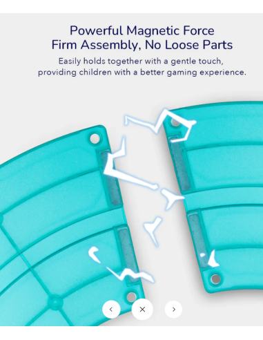 Bloques magnéticos con coches de carreras – Pista de carreras (115 piezas) Mideer