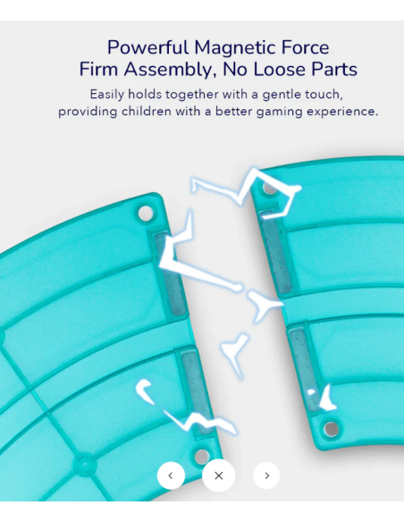 Bloques magnéticos con coches de carreras – Pista de carreras (115 piezas) Mideer