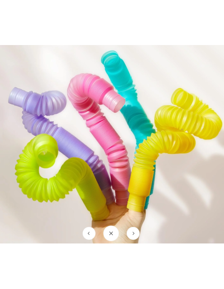 Juego de tubos Mideer con folleto y bolas luminosas