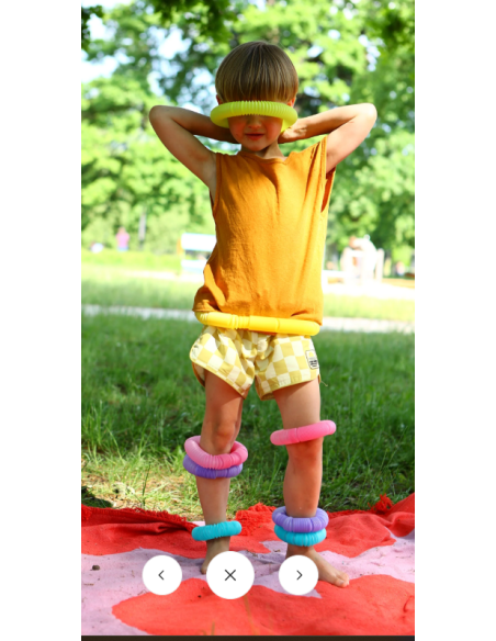 Juego de tubos Mideer con folleto y bolas luminosas