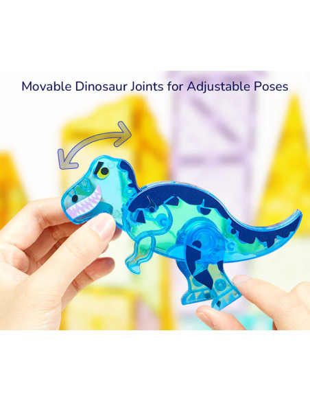 Bloques magnéticos Mideer – Dinosaurios (48 piezas)