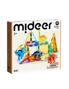 Bloques magnéticos Mideer – Dinosaurios (48 piezas)