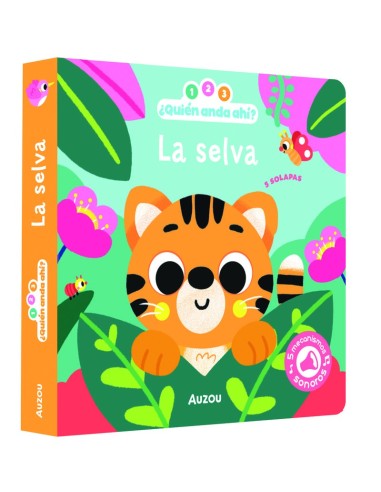 1 2 3 Quien anda ahí la selva libro de sonidos