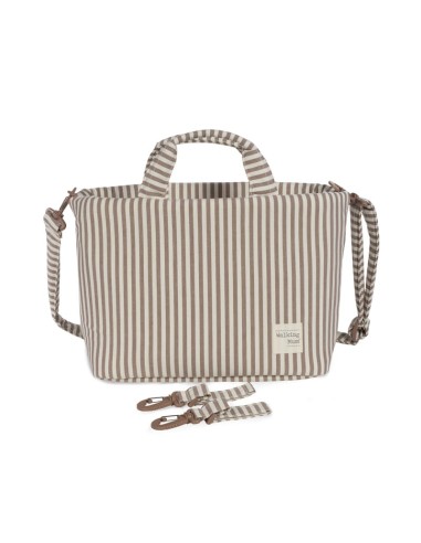 Bolso cambiador Praliné Rayas Moka