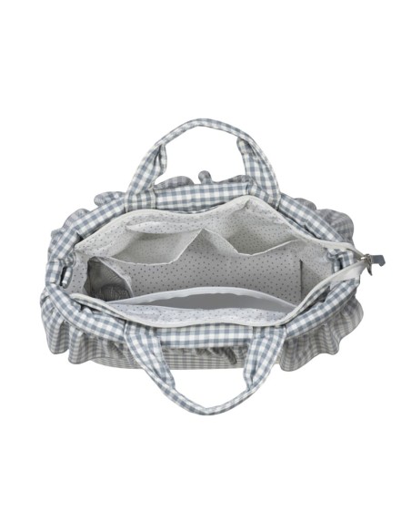 Bolso cambiador Praliné Vichy Matcha