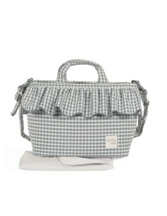 Bolso cambiador Praliné Vichy Matcha