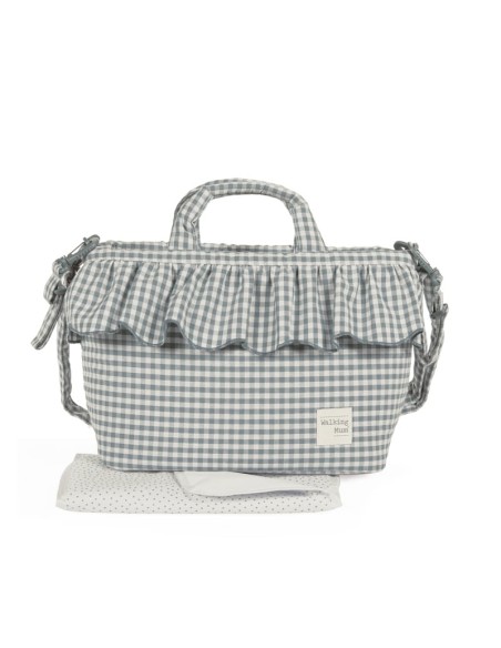 Bolso cambiador Praliné Vichy Matcha