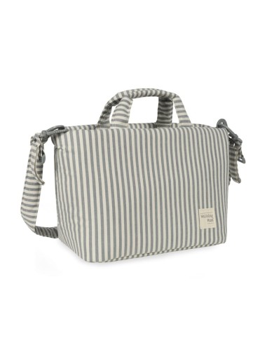 Bolso cambiador Praliné Rayas Matcha