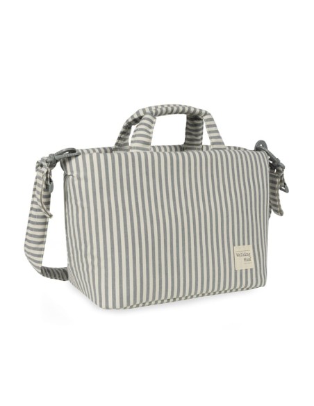 Bolso cambiador Praliné Rayas Matcha