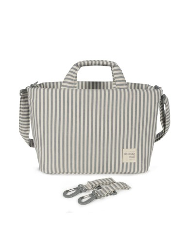 Bolso cambiador Praliné Rayas Matcha