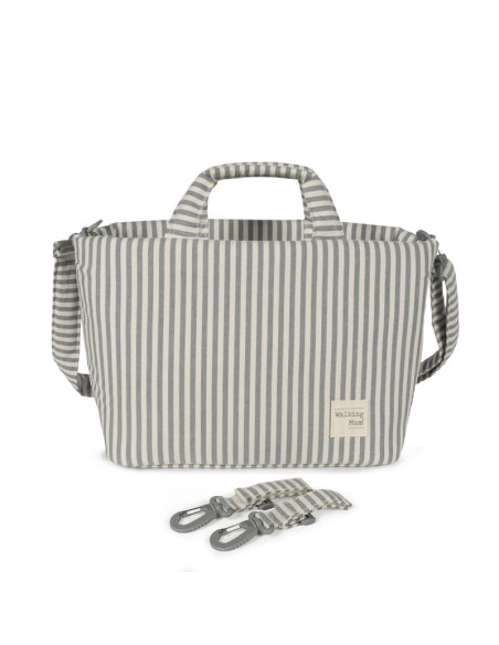 Bolso cambiador Praliné Rayas Matcha