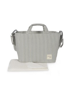 Bolso cambiador Praliné Rayas Matcha