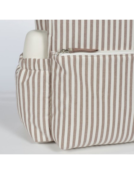 Mochila Praliné Rayas Moka