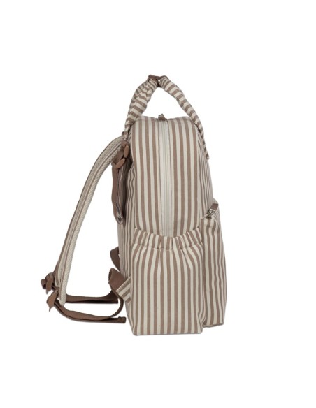 Mochila Praliné Rayas Moka