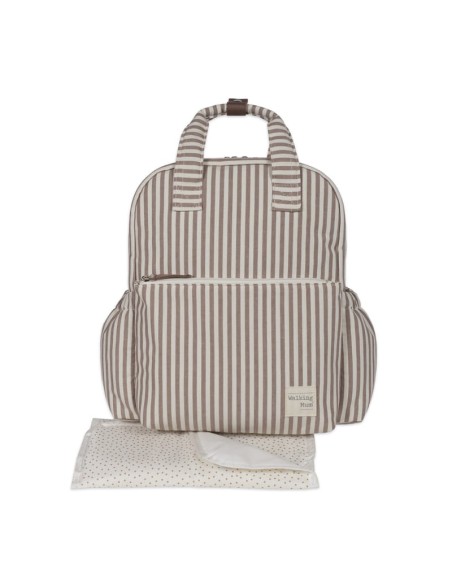 Mochila Praliné Rayas Moka