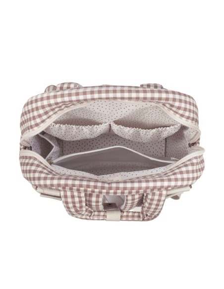 Mochila Praliné Vichy Moka