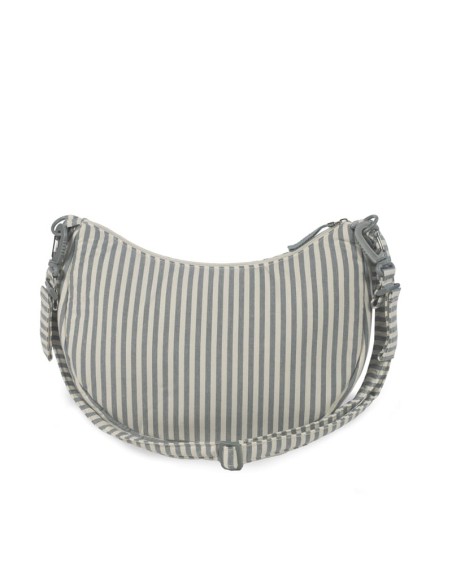 Bolso crossbody góndola Praliné Rayas Matcha