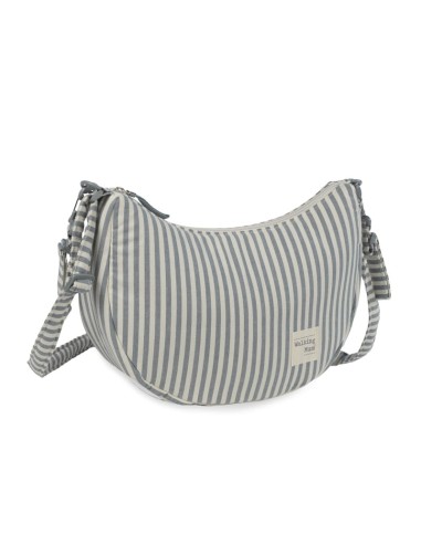 Bolso crossbody góndola Praliné Rayas Matcha