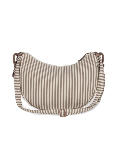 Bolso crossbody góndola Praliné Rayas Moka
