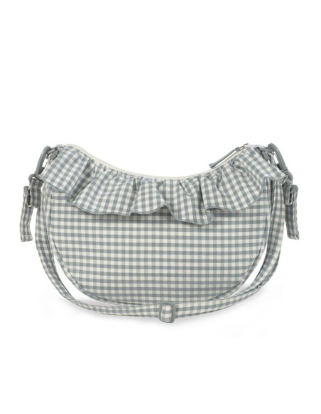 Bolso crossbody góndola Praliné Vichy Matcha