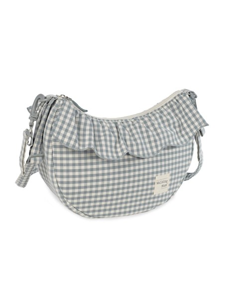 Bolso crossbody góndola Praliné Vichy Matcha