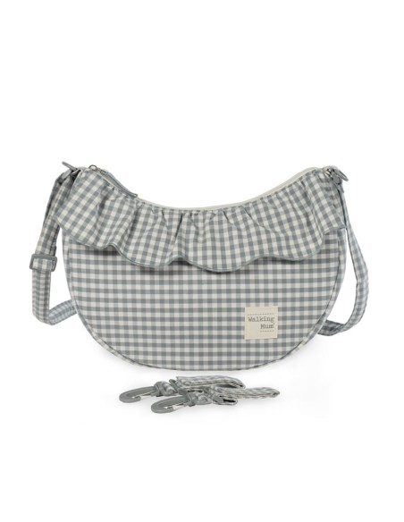 Bolso crossbody góndola Praliné Vichy Matcha