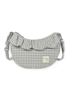 Bolso crossbody góndola Praliné Vichy Matcha