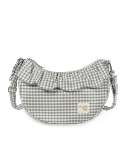 Bolso crossbody góndola Praliné Vichy Matcha