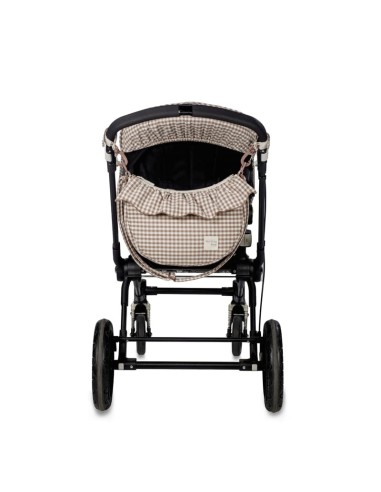 Bolso crossbody góndola Praliné Vichy Moka