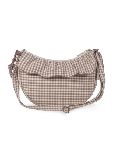 Bolso crossbody góndola Praliné Vichy Moka