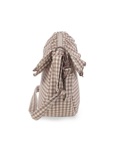 Bolso crossbody góndola Praliné Vichy Moka