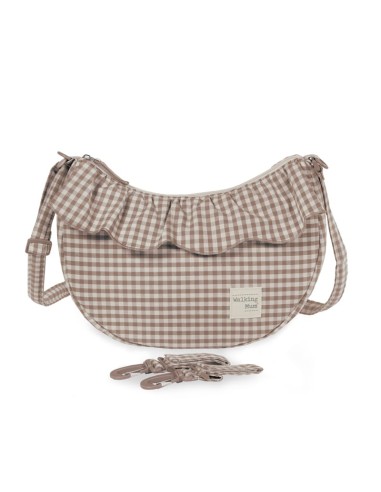 Bolso crossbody góndola Praliné Vichy Moka