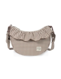 Bolso crossbody góndola Praliné Vichy Moka
