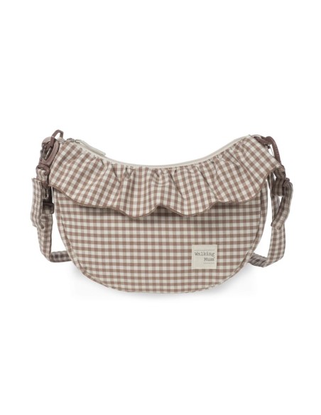 Bolso crossbody góndola Praliné Vichy Moka