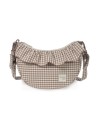 Bolso crossbody góndola Praliné Vichy Moka