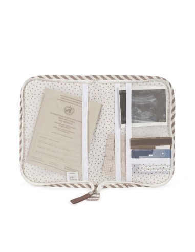 Portadocumentos Praline Rayas Moka