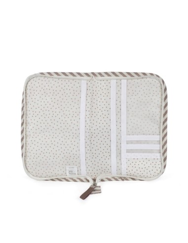 Portadocumentos Praline Rayas Moka