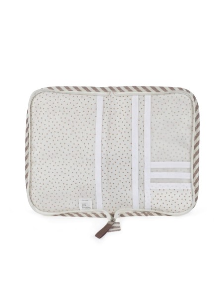 Portadocumentos Praline Rayas Moka