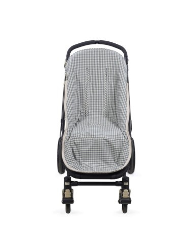 Saco silla Entretiempo Praliné Rayas/ Vichy Matcha