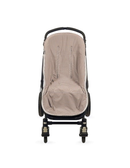 Saco silla Entretiempo Praliné Rayas/ Vichy Moka