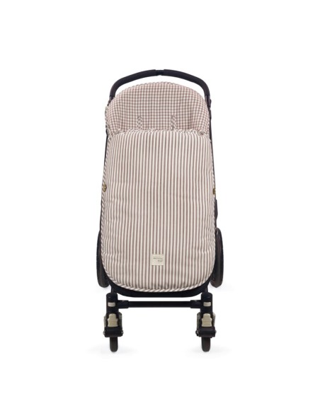 Saco silla Entretiempo Praliné Rayas/ Vichy Moka