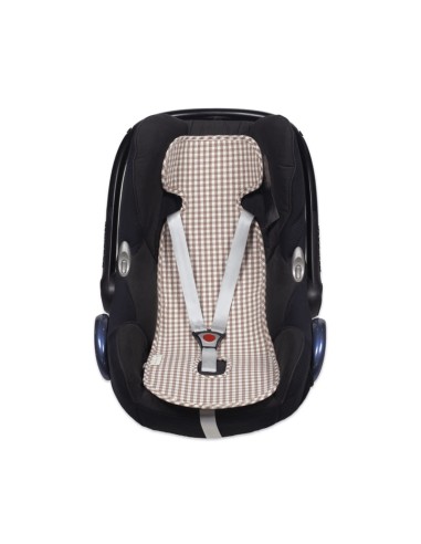 Colchoneta Auto Praliné Vichy Moka