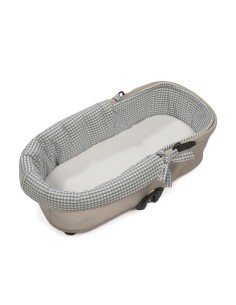 Cubre cuco dual + funda colchón Vichy/Rayas Matcha