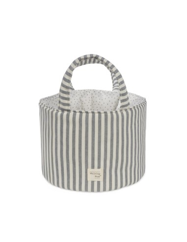 Cesta organizadora Praliné Rayas Matcha