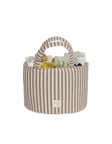 Cesta organizadora Praliné Rayas Moka