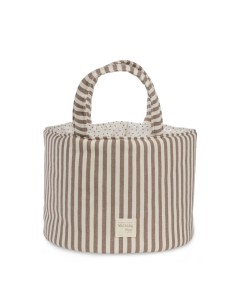 Cesta organizadora Praliné Rayas Moka 2